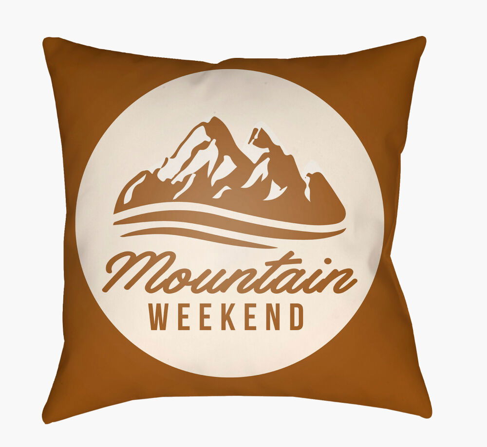 Lodge Cabin Floor Pillow, Decorative Pillow by Surya, 26" length x 26" width