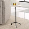 Puritan White Marble Drink Table, Side & End Table by Uttermost, 12" width x 23.5" height x 12" depth thumbnail 2