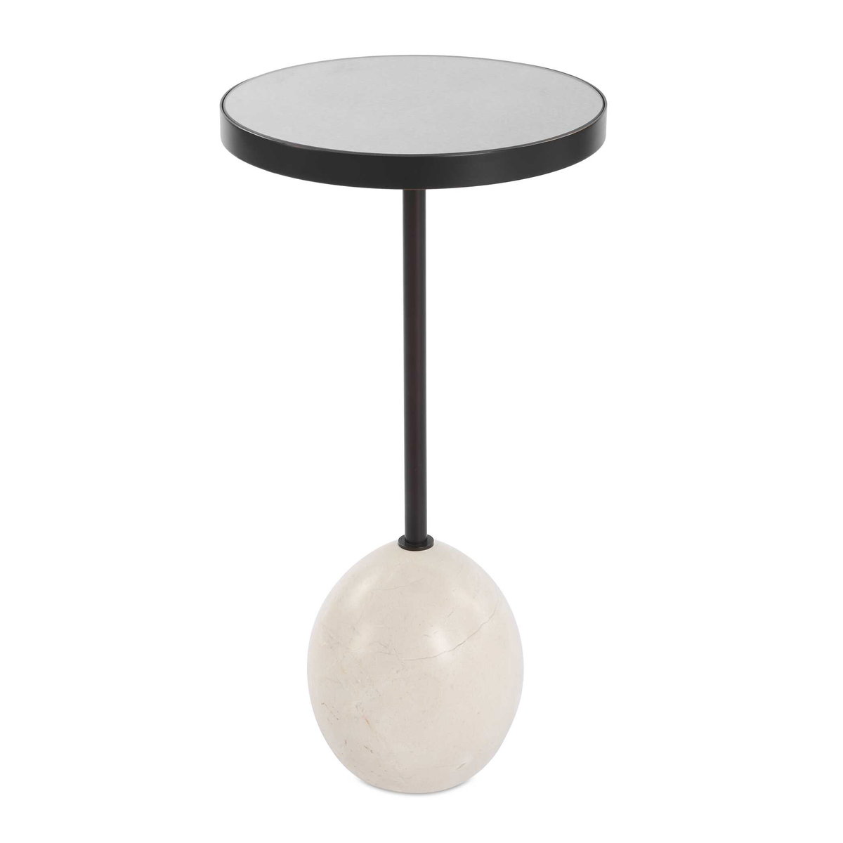 Odesa Marble Accent Table, Side & End Table by Uttermost, 11.75" width x 23" height x 11.75" depth View 1