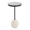 Odesa Marble Accent Table, Side & End Table by Uttermost, 11.75" width x 23" height x 11.75" depth thumbnail 1