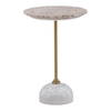 Rune Side Table Beige, Side & End Table by Dovetail, 15" width x 22" height x 15" depth thumbnail 1
