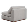 Rue Slipper Chair Flecked Grey, Accent Chair by Moe's Home, 41" width x 23.6" height x 41" depth thumbnail 2