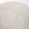 Siren Gray Fabric with Dark Brown Wood Round Accent Stool thumbnail 6