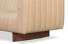 Denys Leather Sofa  Cappuccino White, by Sarreid, 2'11" length x 7'1" width x 2'4" height thumbnail 6