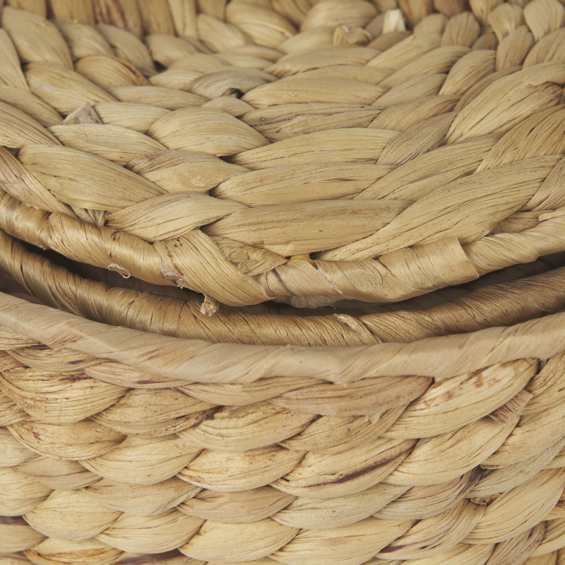 Kea Set of 3 Nesting Water Hyacinth Boxes with Lids, by Mercana, 8.66" length x 8.66" width x 4.72" height View 7