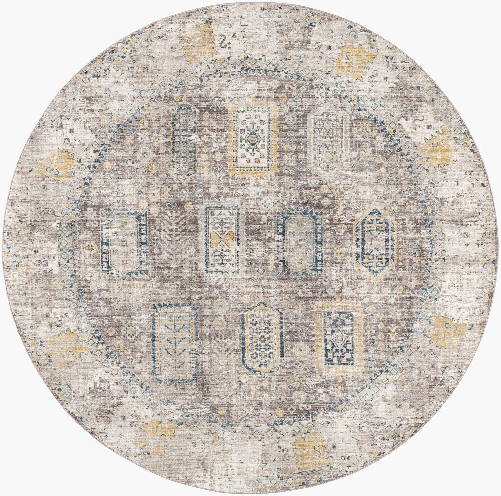 Carlisle Machine Woven Rug, by Surya, 7'10.49" length x 7'10.49" width