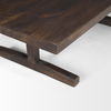Viktor 55'L Dark Brown Solid Wood Coffee Table, by Mercana, 55" length x 30" width x 17" height thumbnail 8
