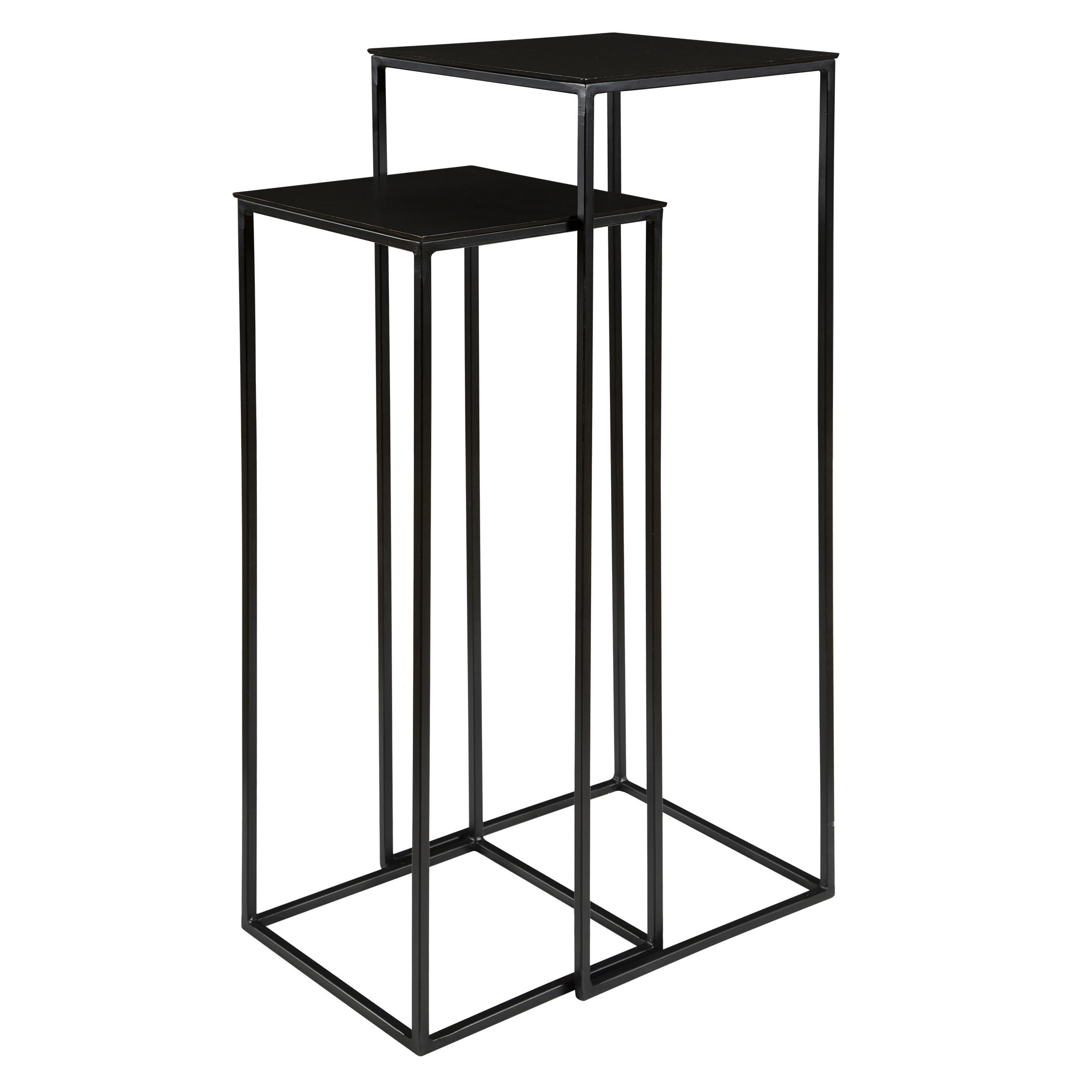 Coreene Nesting Pedestal Tables Set/2 large image 