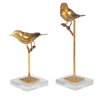 Passerines Bird Sculptures Set/2, Figurines & Statue by Uttermost, 6.5" width x 12.83" height x 5.12" depth thumbnail 1