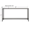Hayley Black Console Table, by Uttermost, 60" width x 31" height x 10" depth thumbnail 3
