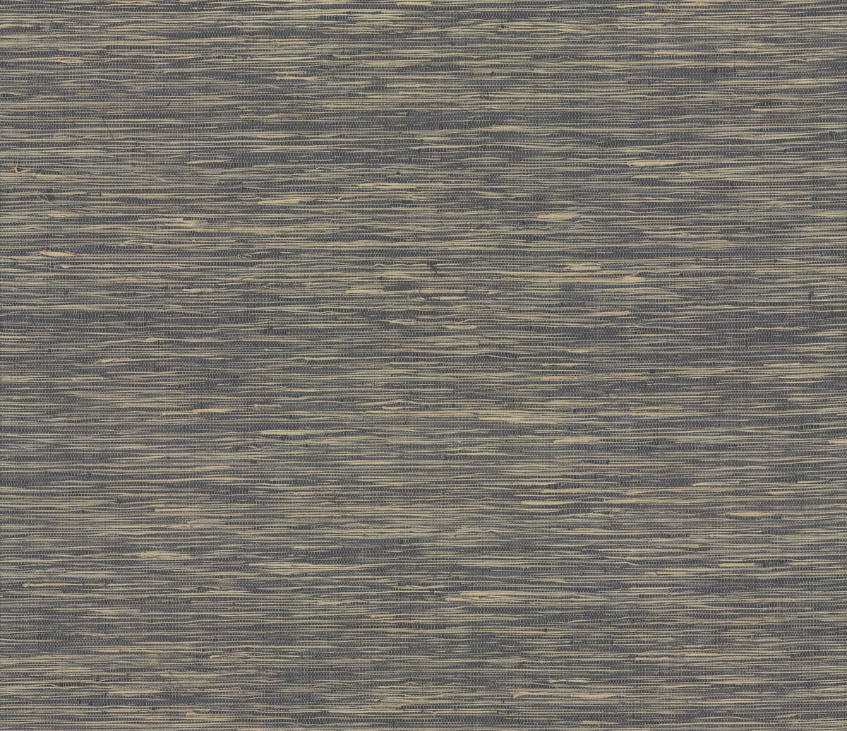 Threaded Jute Navy Wallpaper, by York Wall, 24' length x 3' width x 0.02" depth View 1