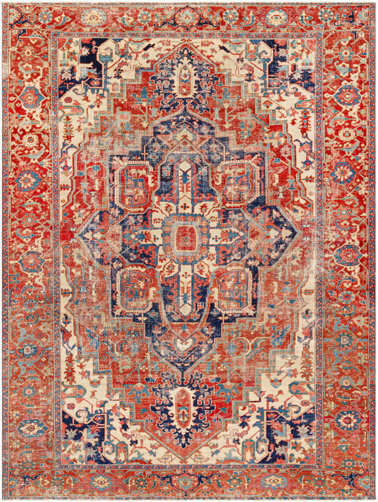 Antique One of a Kind Handmade Rug, by Surya, 12'2" length x 9'8" width