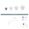 TruDrop Rim Modern Self Watering Planter, by Crescent Garden, 18" width x 18" height x 18" depth thumbnail 6