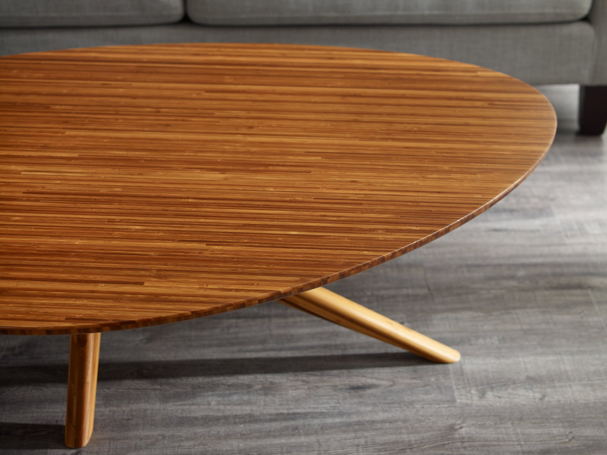 Rosemary Coffee Table, Amber, by Greenington, 34" length x 46.5" width x 16" height View 3