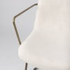 Sawyer Solid Back Dining Side Chair | Cream Fabric with Gold Metal, Dining Chair by Mercana, 22.44" length x 24.8" width x 34.65" height thumbnail 10