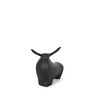 Radu Small Matte Black Metal Bull Decorative Object, by Mercana, 9.5" length x 3.25" width x 7.75" height thumbnail 1