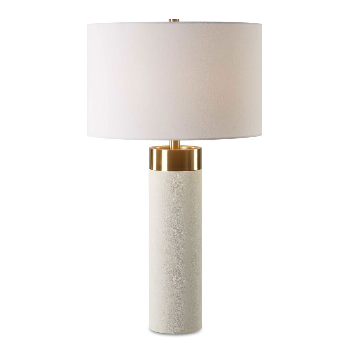 Wessex White Table Lamp, by Uttermost, 16" width x 27.75" height x 16" depth View 1