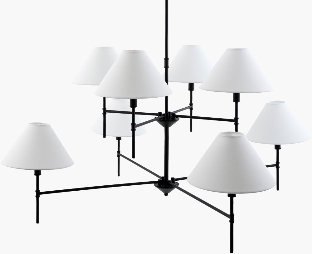 Vaglio Chandelier, by Surya, 42" length x 42" width x 56" height