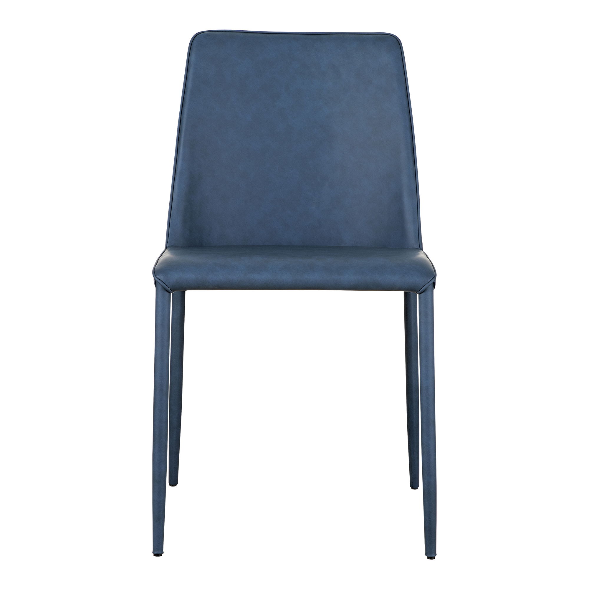 Nora Dining Chair Ocean Cavern Grey Vegan Leather - Set Of Two, by Moe's Home, 22" width x 33.5" height x 17.5" depth View 4