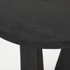 Mattius Black Wood Accent Table, Side & End Table by Mercana, 18" length x 18" width x 22.5" height thumbnail 10