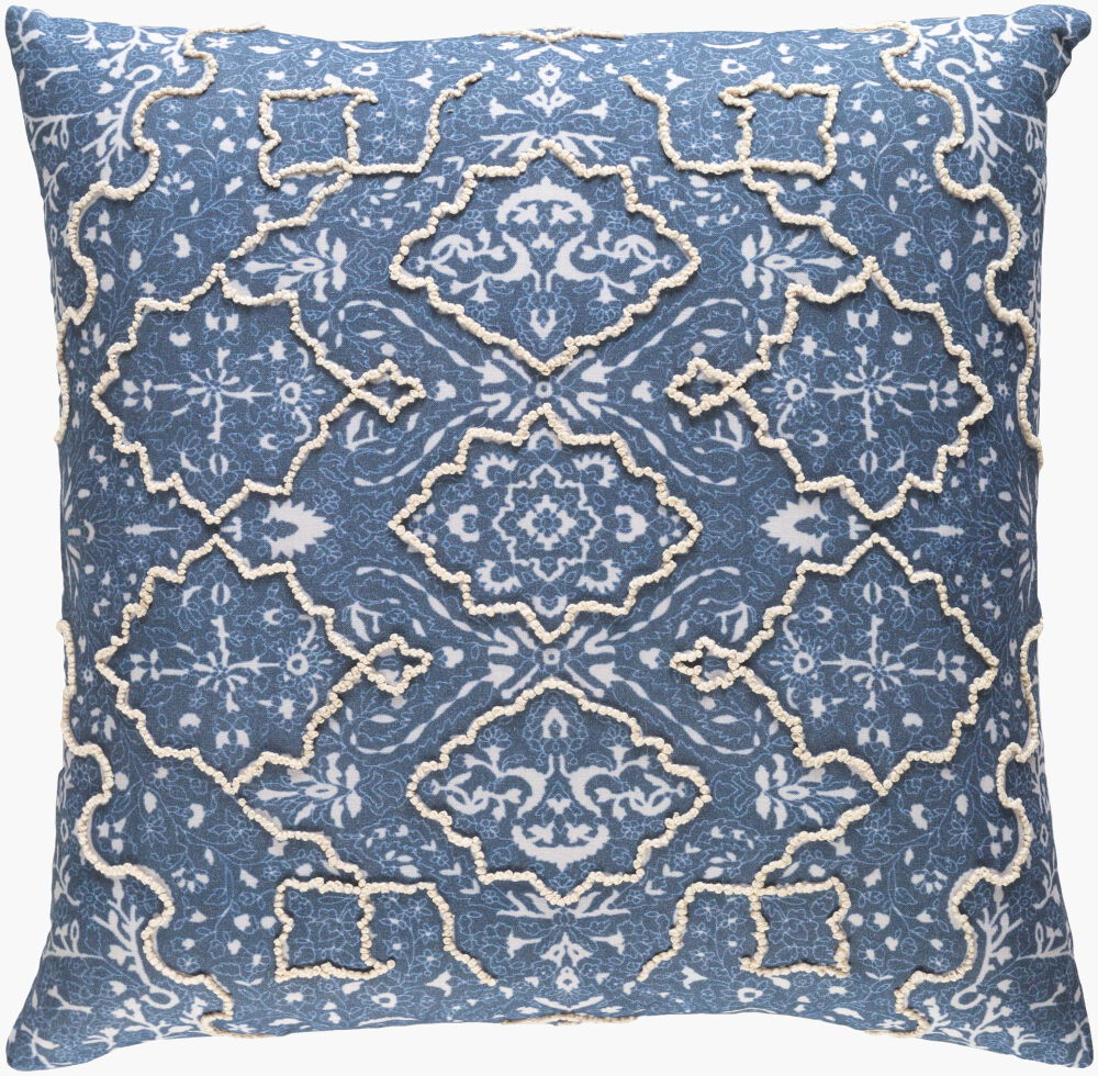 Batik Accent Pillow, Decorative Pillow by Surya, 20" length x 20" width