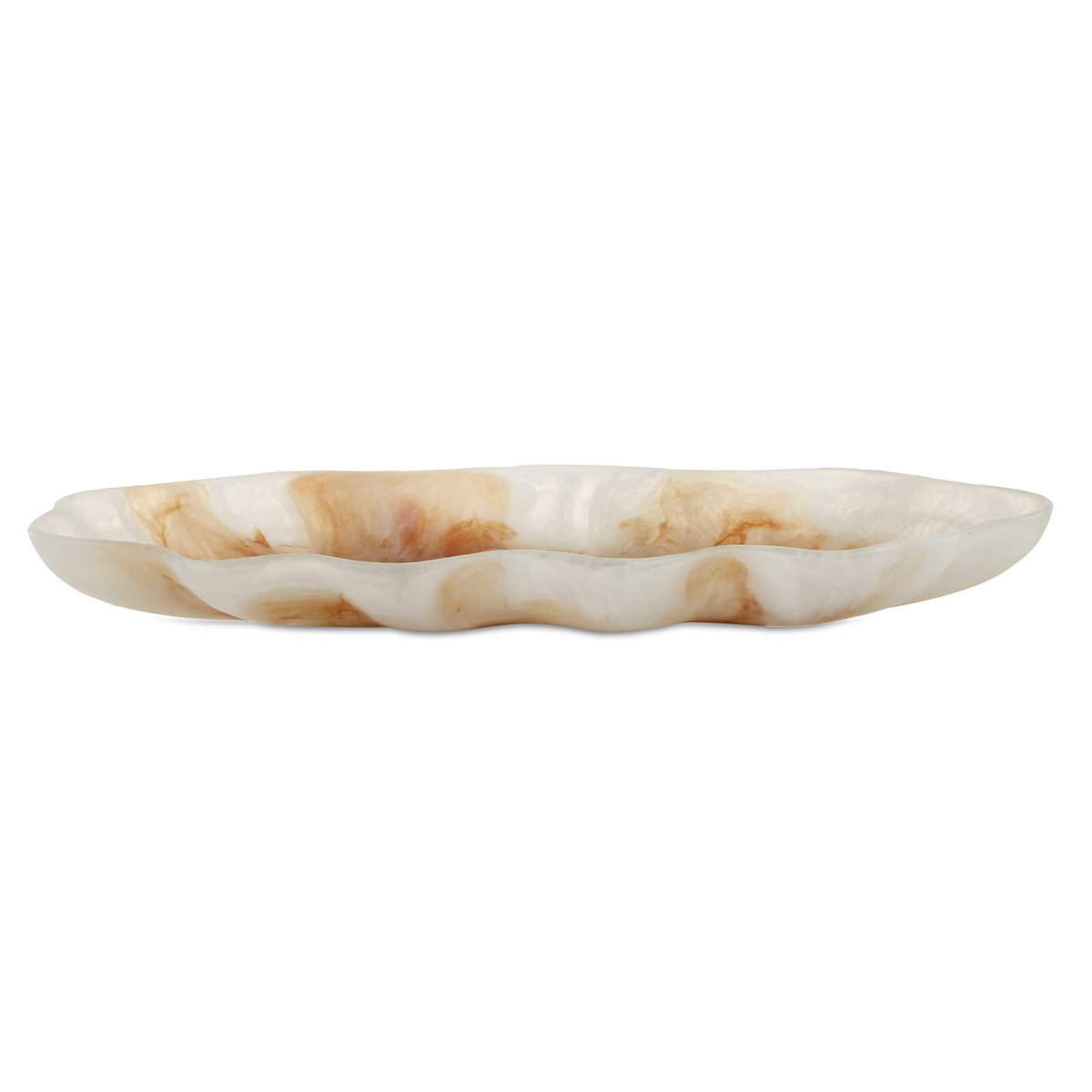 Organic Elegance Wavy Oval Bowl, Decorative by Uttermost, 28" width x 3" height x 12.25" depth View 1