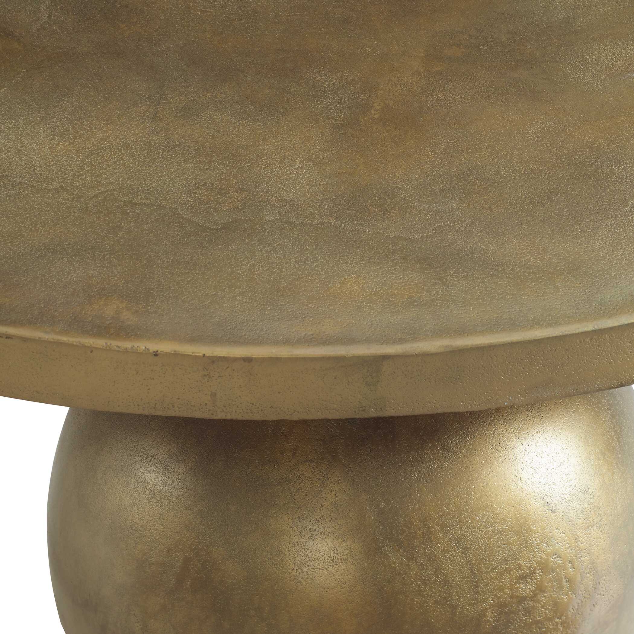 Triplet Antique Brass Coffee Table large image 