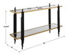 Empire Cityscape Console Table, by Uttermost, 52" width x 33.87" height x 13" depth thumbnail 3