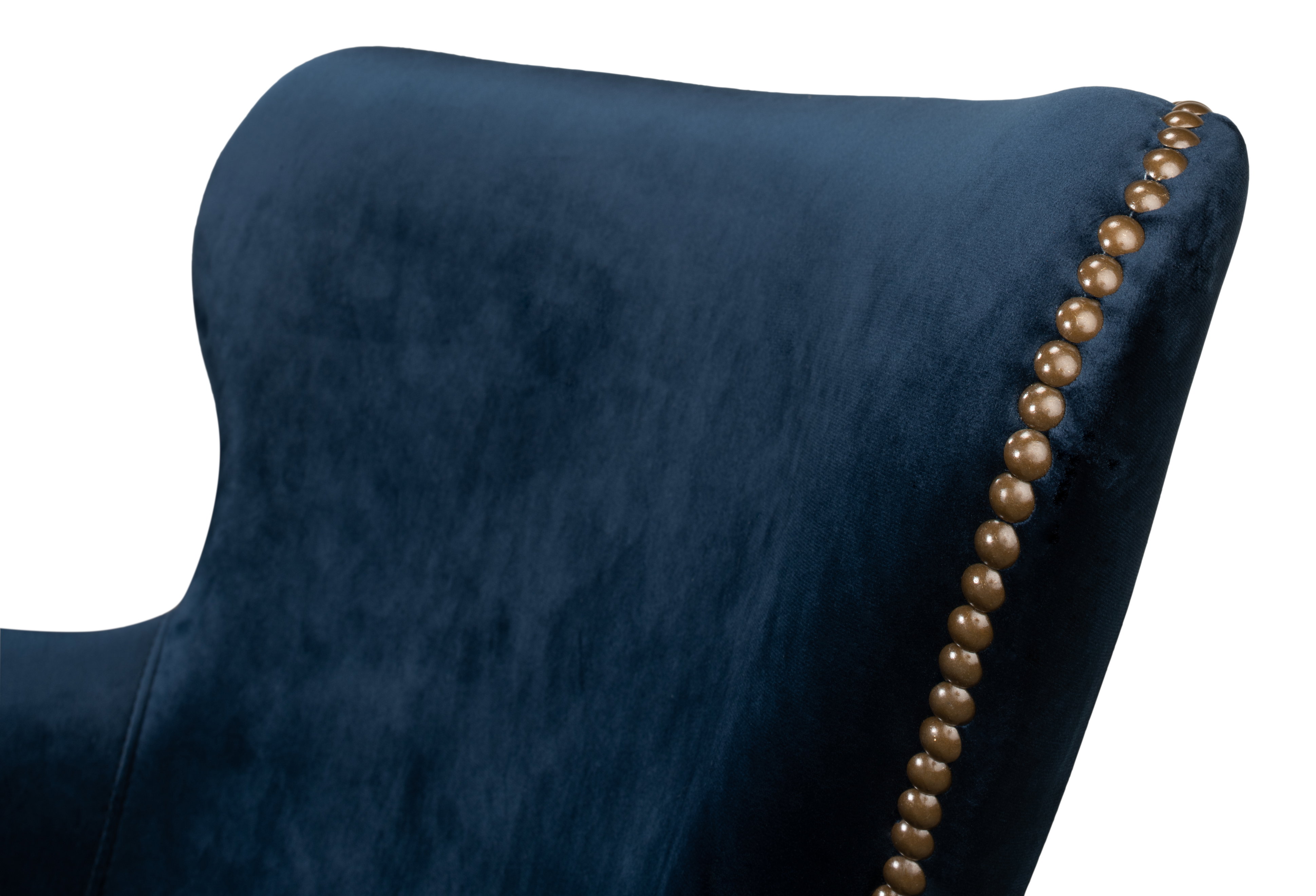 Princess Chair, Blue, Accent Chair by Sarreid, 30" length x 26" width x 34" height View 5