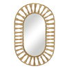 Ojai Oval Mirror, by Woven, 33.75" length x 22.75" width x 1.5" depth thumbnail 1