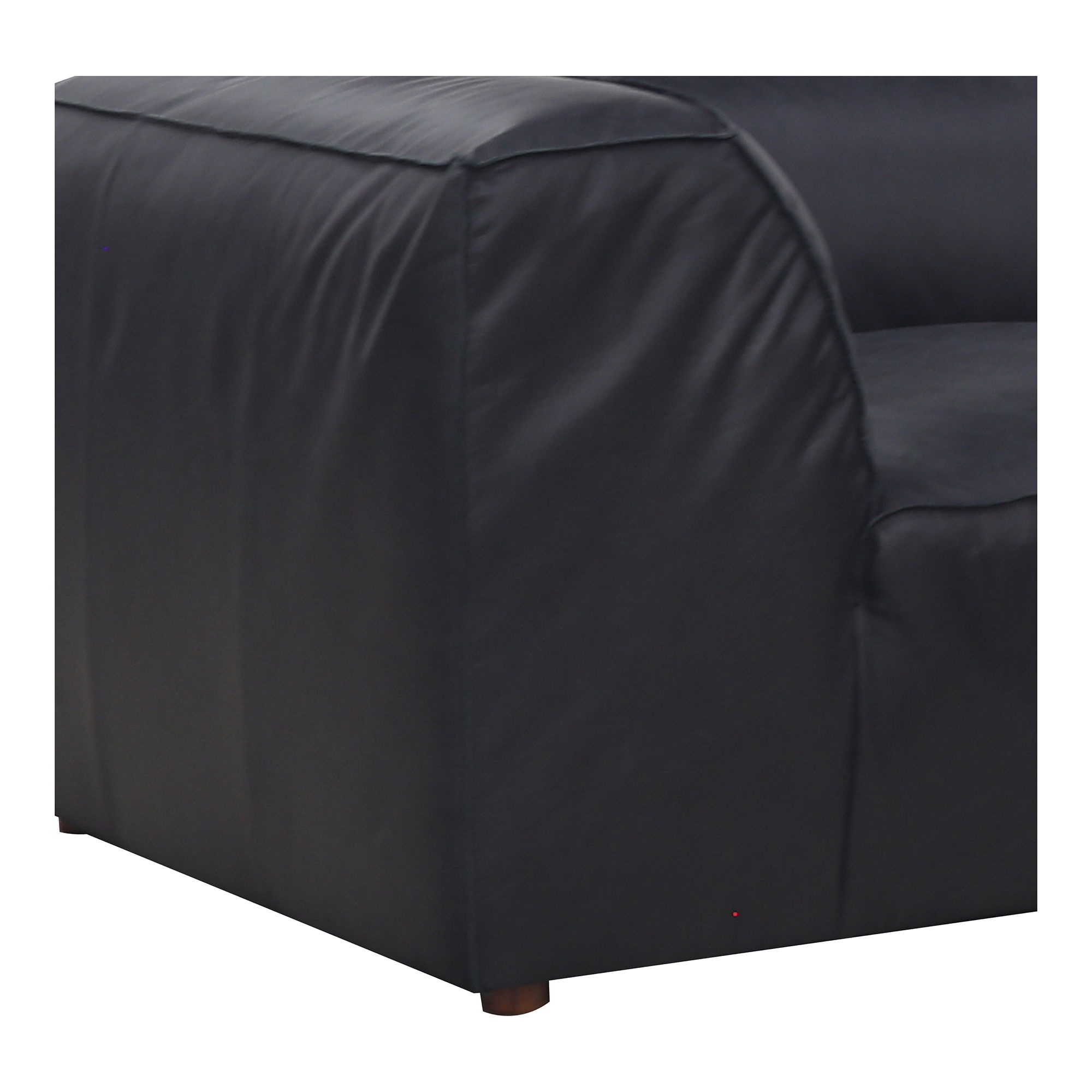 Form Nook Modular Sectional Vantage Black Leather large image 