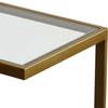 Musing Brushed Brass Accent Table, Side & End Table by Uttermost, 18" width x 24.25" height x 12" depth thumbnail 7