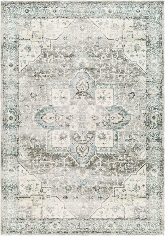 Erin Machine Woven Rug, by Surya, 1'3.75" length x 1'3.75" width