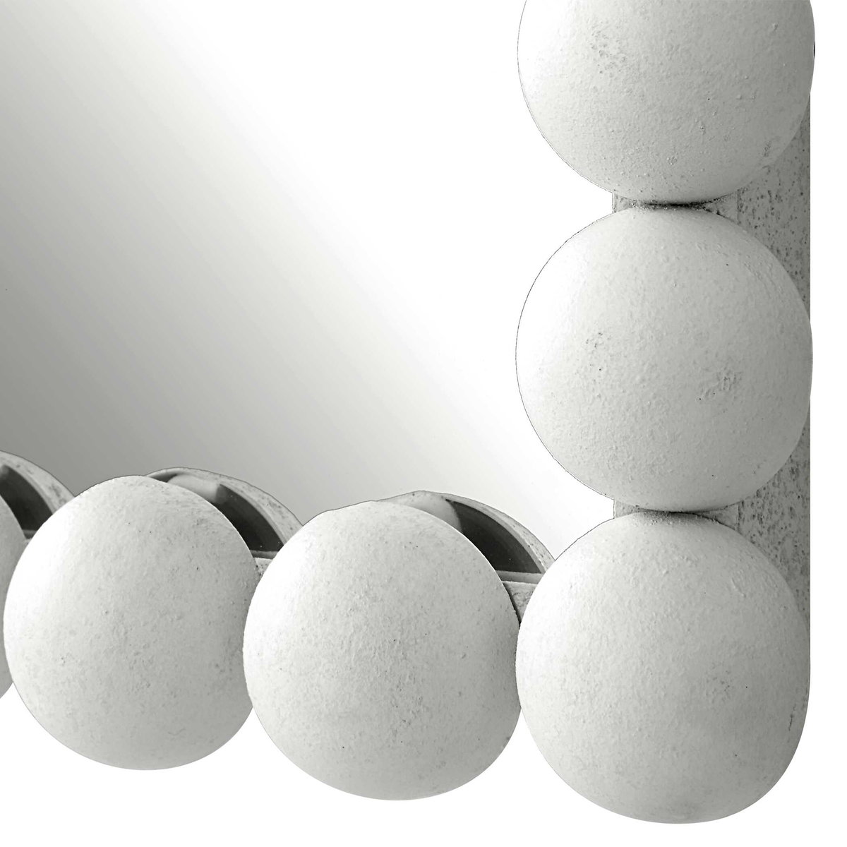 Serna White Vanity Mirror, by Uttermost, 20.5" width x 30" height x 2" depth View 6