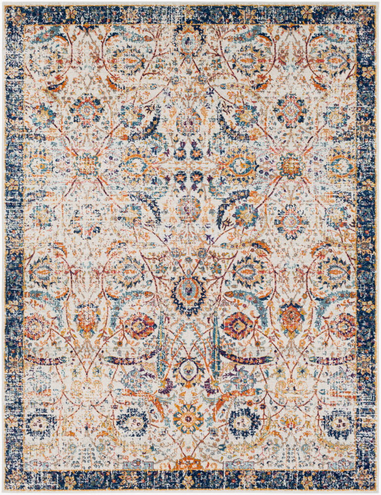 Harput Machine Woven Rug, by Surya, 9'0.27" length x 6'6.74" width