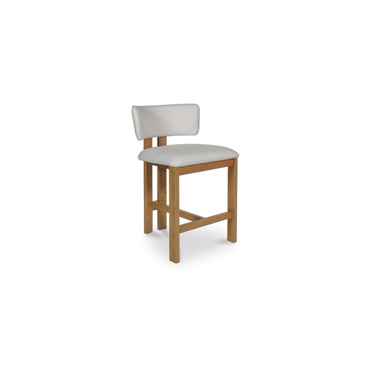 Morel Counter Stool Cream, Counter & Bar Stool by Moe's Home, 21.25" width x 35.43" height x 22.04" depth View 2