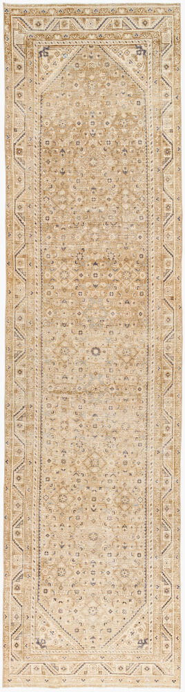 Antique One of a Kind Handmade Rug, by Surya, 13'5" length x 3'5" width
