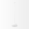 Doma 24' Round White Dome Pendant Light, by Mercana, 24" length x 24" width x 15" height thumbnail 3