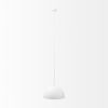 Juniper 24' Round White Dome Pendant Light, by Mercana, 24" length x 24" width x 15" height thumbnail 3