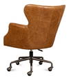 Andrew Jackson Desk Chair  Cuba Brown, by Sarreid, 2'5" length x 2'1" width x 2'11" height thumbnail 11