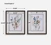 Delicate Flowers Framed Prints, S/2 thumbnail 2