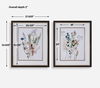 Delicate Flowers Framed Prints Set/2, Painting by Uttermost, 27.62" width x 33.62" height x 2" depth thumbnail 3