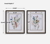 Delicate Flowers Framed Prints Set/2, by Uttermost, 2'3.62" width x 2'9.62" height x 2" depth thumbnail 3