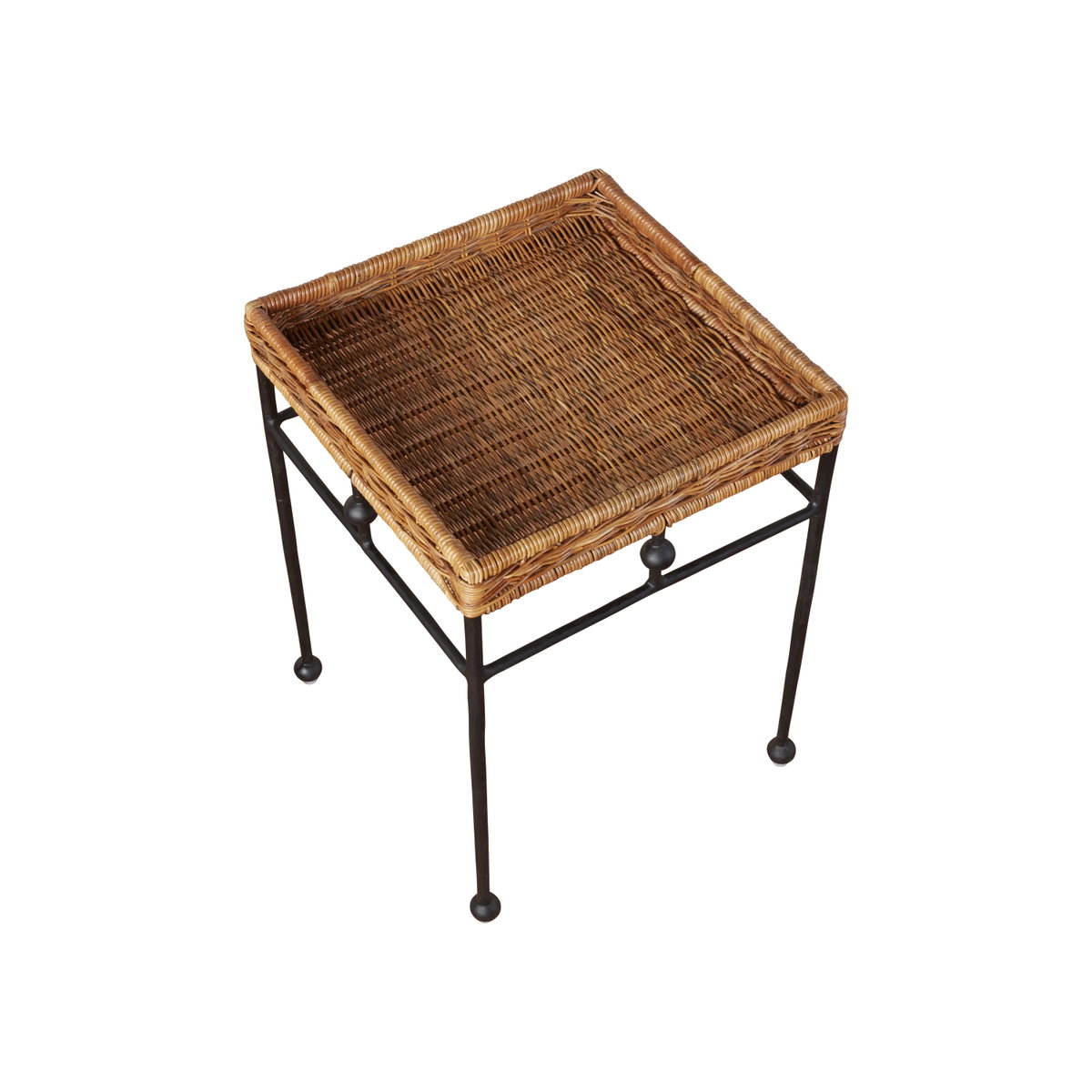 Lacoste Indoor/Outdoor Wicker Side Table, Coffee Table by Woven, 16.5" length x 16.5" width x 22.25" height View 3