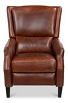 Ashford Leather Recliner, by Sarreid, 3'2" length x 2'6" width x 3'4" height thumbnail 2