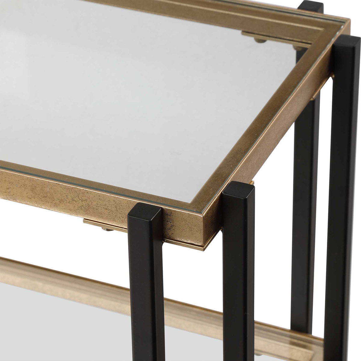 Kentmore Modern Console Table, by Uttermost, 53.5" width x 32" height x 13.5" depth View 8
