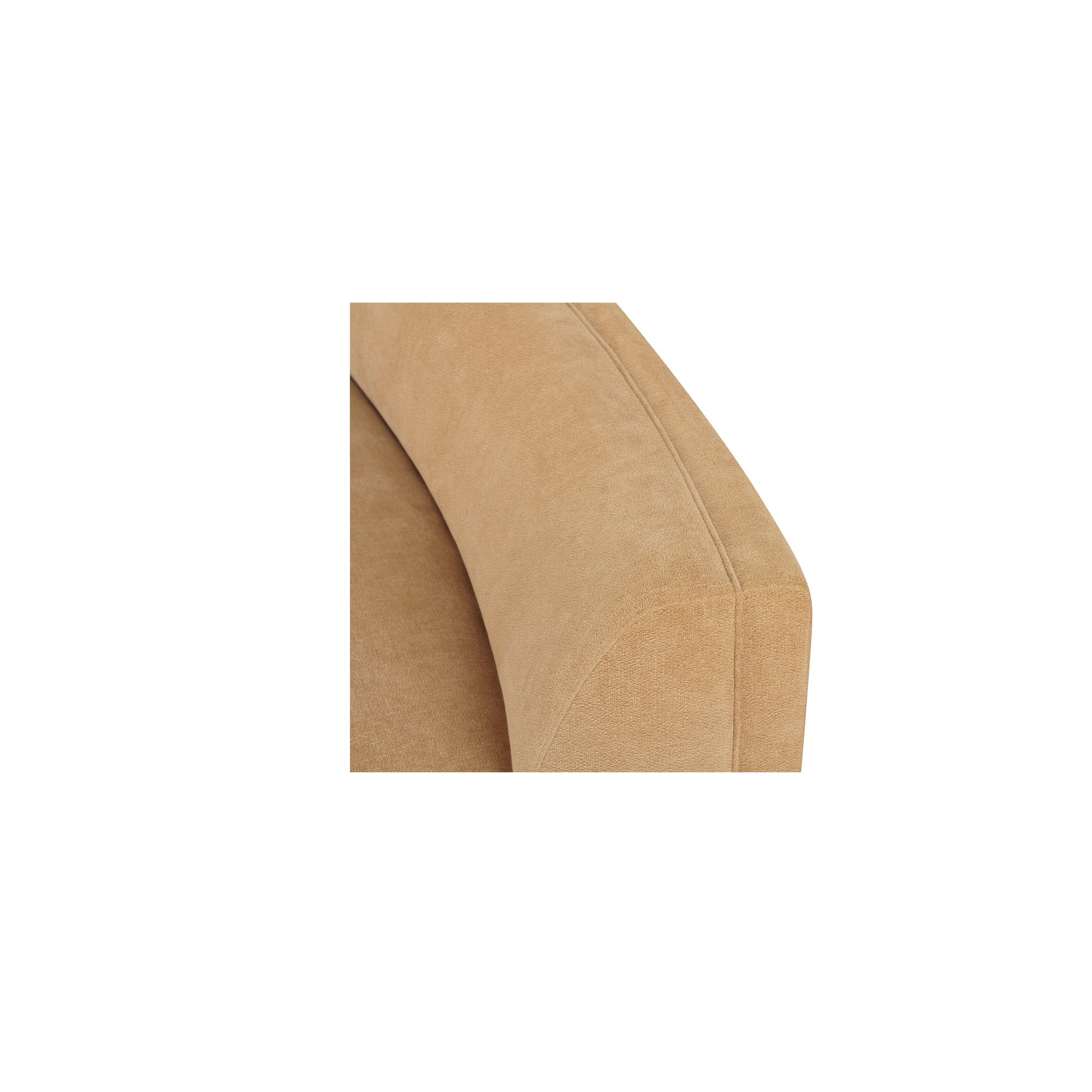 Naomi 2 Piece Wave Modular Sectional Golden Yellow, Sectional Sofa by Moe's Home, 161.4" width x 28.3" height x 39" depth View 6