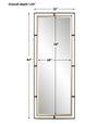 Carrizo Tall Bronze & Gold Mirror, by Uttermost, 2'8" width x 6'10" height x 1.25" depth thumbnail 3