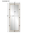 Carrizo Tall Bronze & Gold Mirror, by Uttermost, 32" width x 82" height x 1.25" depth thumbnail 3