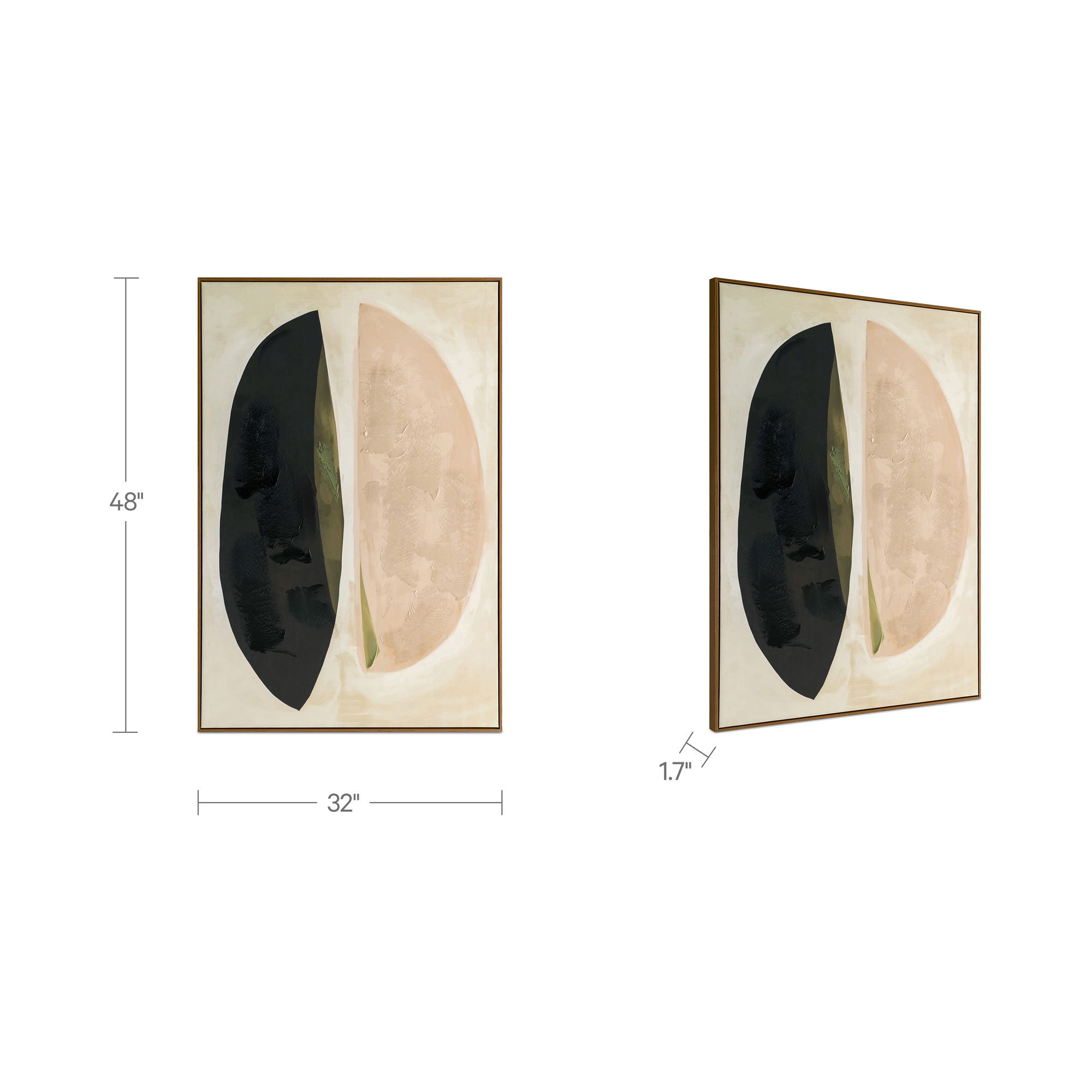 Sage Framed Painting, by Moe's Home, 32" width x 48" height x 1.75" depth View 6